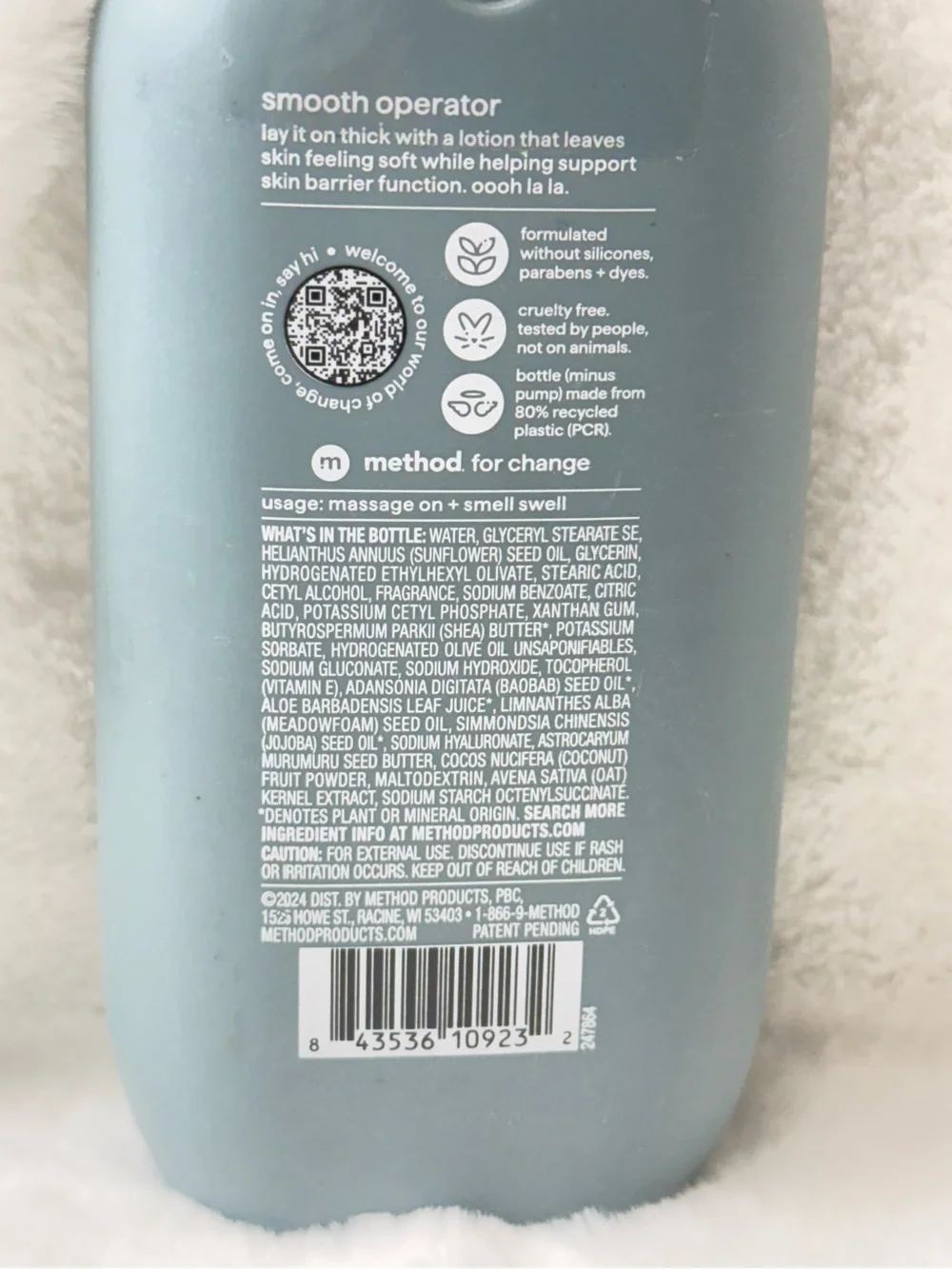 method Sea + Surf Hand & Body Lotion with pump dispenser